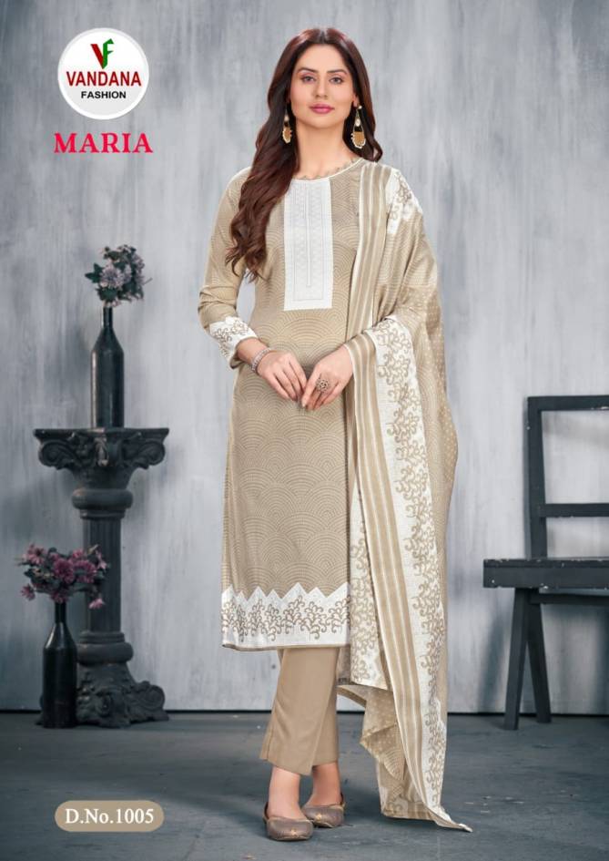 Maria By Vandana Cotton Printed Dress Material
